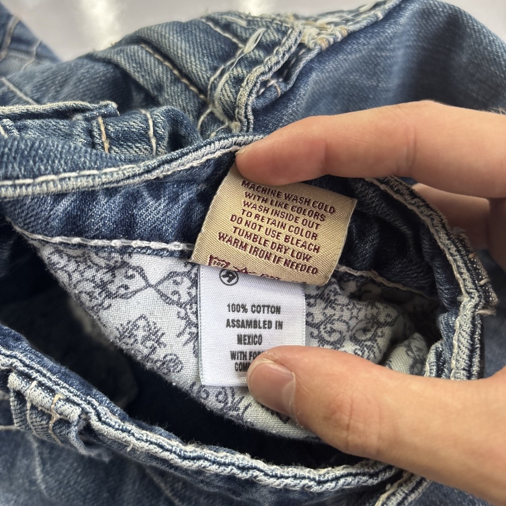 Big Star Remy Low Rise Boot Cut Women's 28XXL Flap Pocket Blue Jeans Y2K 32x38 - Picture 7 of 14